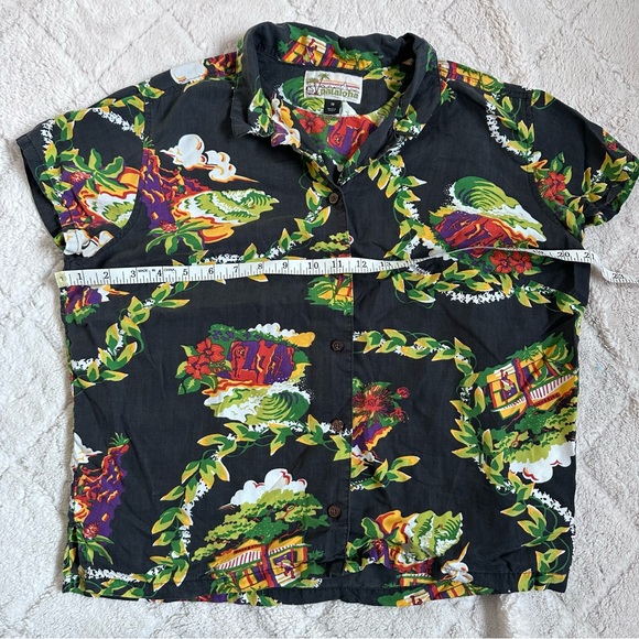 Patagonia Pataloha | Vintage Hawaiian Shirt Aloha Shirt Women's Hale'iwa Size 10 - Picture 6 of 7